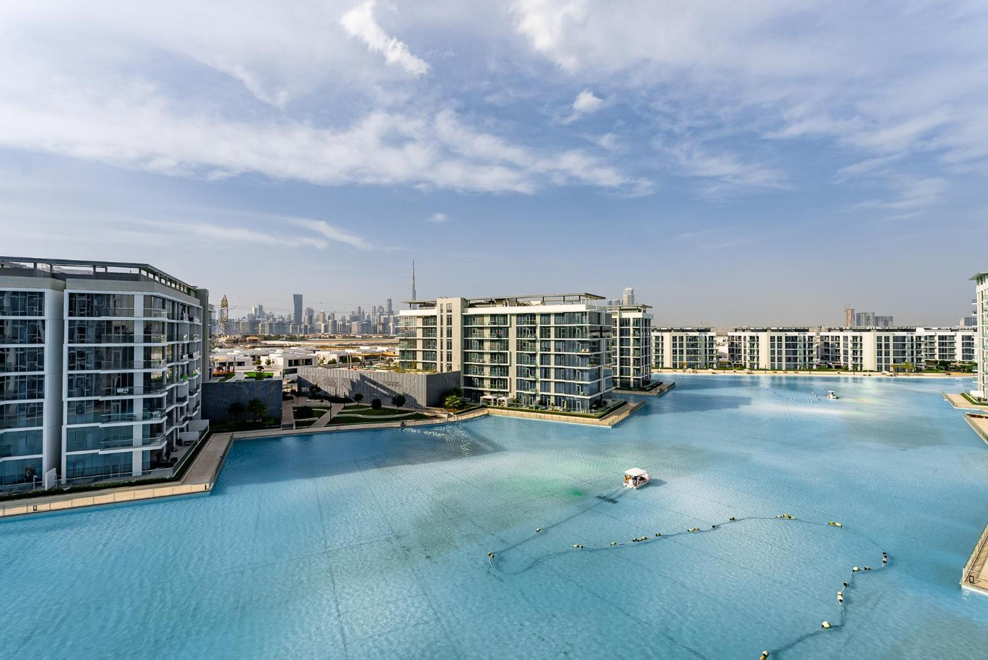 3Bdr With Maid Room I District One I Lagoons View Dubai Buitenkant foto