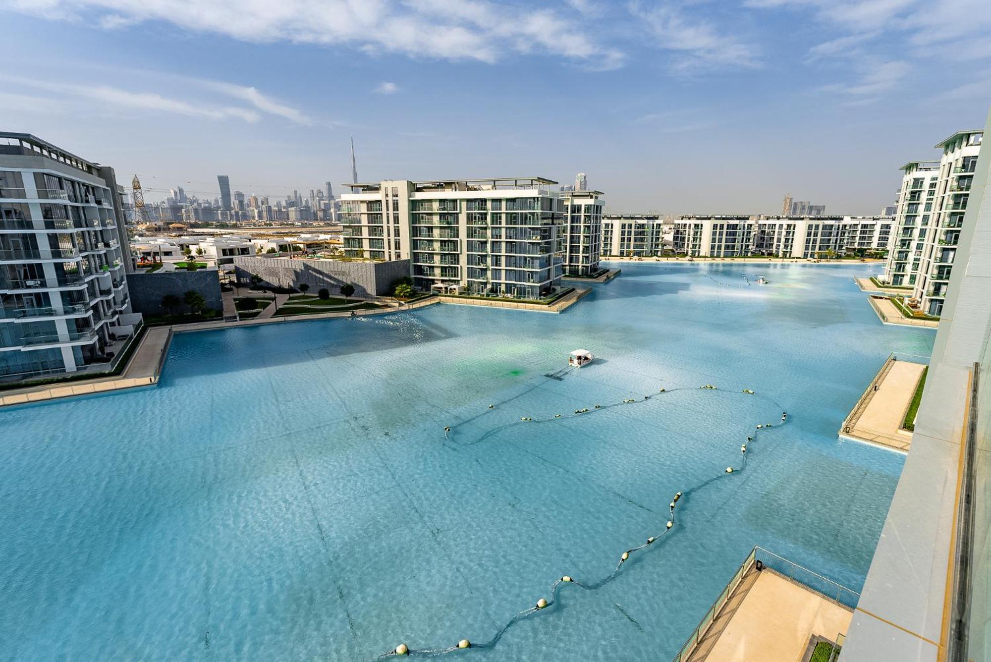 3Bdr With Maid Room I District One I Lagoons View Dubai Buitenkant foto