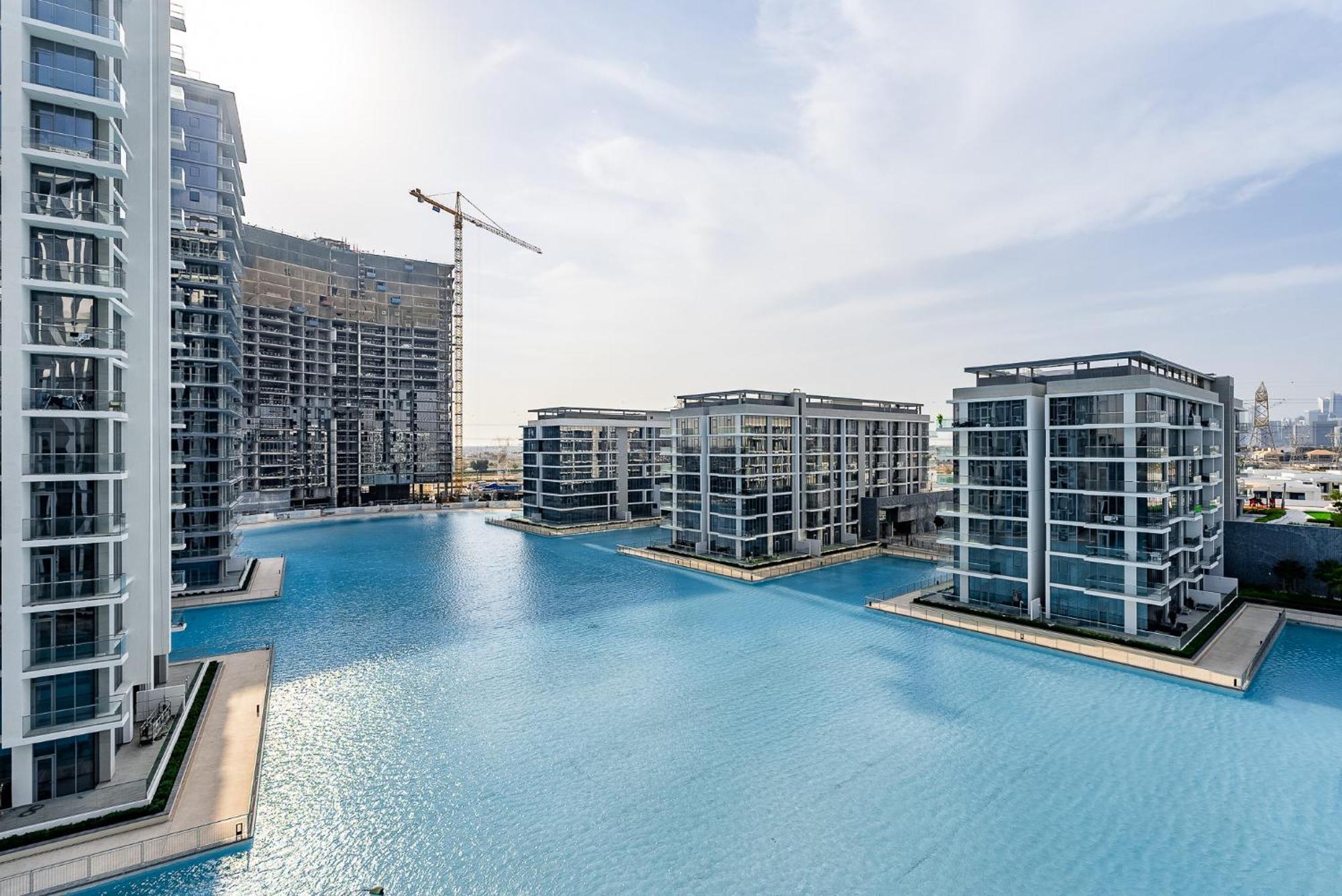 3Bdr With Maid Room I District One I Lagoons View Dubai Buitenkant foto