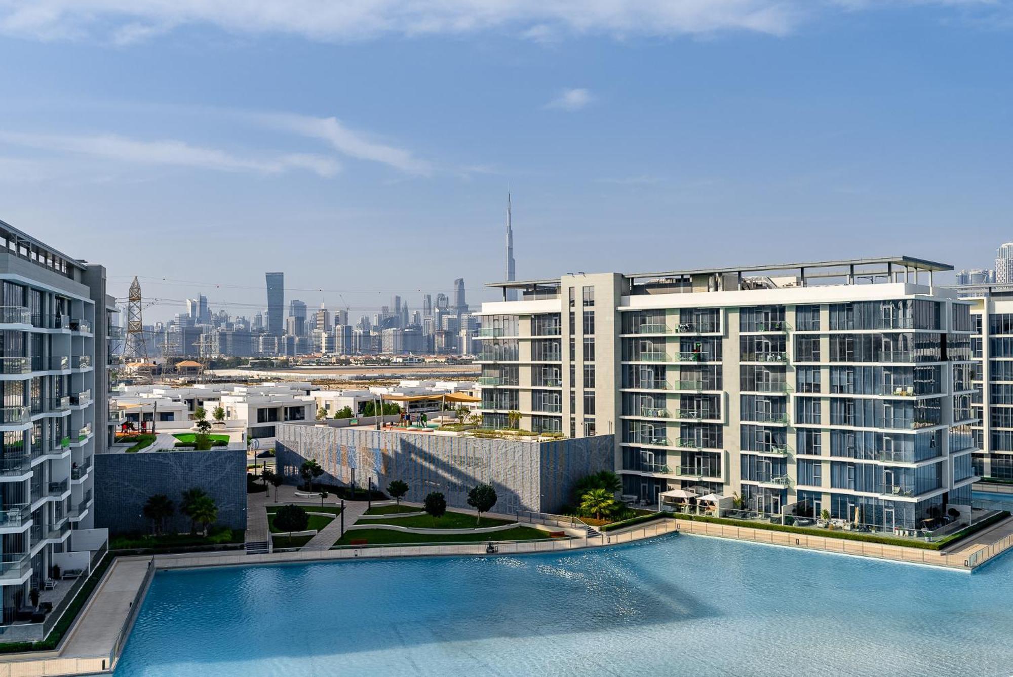 3Bdr With Maid Room I District One I Lagoons View Dubai Buitenkant foto